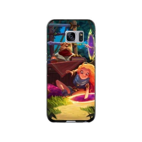 Husa personalizata tip carcasa HQPrint pentru Samsung Galaxy S7, model Tangled, multicolor, S1D1M0150