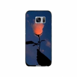 Husa personalizata tip carcasa HQPrint pentru Samsung Galaxy S7, model Sky Flower, multicolor, S1D1M0159