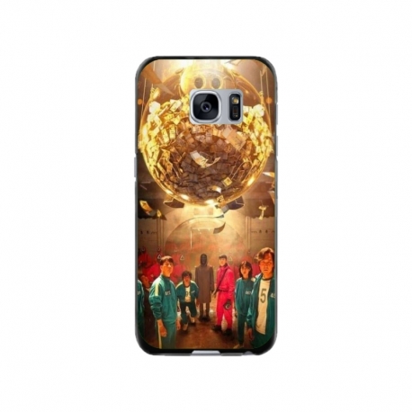 Husa personalizata tip carcasa HQPrint pentru Samsung Galaxy S7, model Squid Game 11, multicolor, S1D1M0183