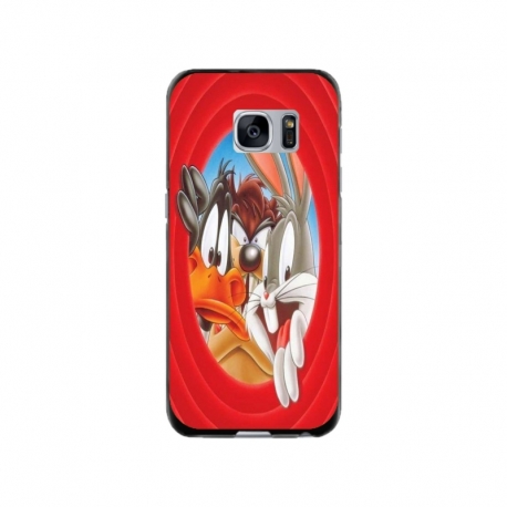Husa personalizata tip carcasa HQPrint pentru Samsung Galaxy S7, model Looney Tunes 2, multicolor, S1D1M0227