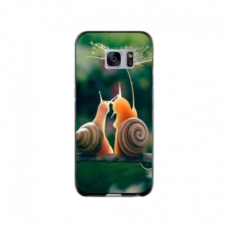 Husa personalizata tip carcasa HQPrint pentru Samsung Galaxy S7, model Snail, multicolor, S1D1M0231
