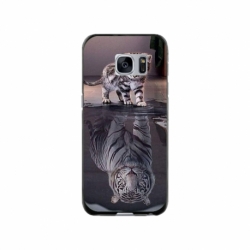 Husa personalizata tip carcasa HQPrint pentru Samsung Galaxy S7, model Tiger, multicolor, S1D1M0242