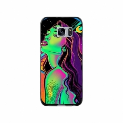 Husa personalizata tip carcasa HQPrint pentru Samsung Galaxy S7, model Colorful Girl, multicolor, S1D1M0249