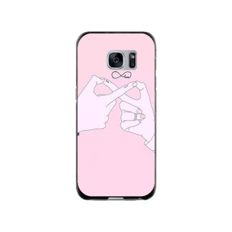 Husa personalizata tip carcasa HQPrint pentru Samsung Galaxy S7, model Infinity Togeter, multicolor, S1D1M0251