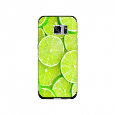 Husa personalizata tip carcasa HQPrint pentru Samsung Galaxy S7, model Lime, multicolor, S1D1M0253