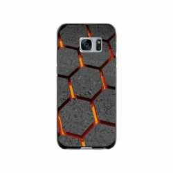 Husa personalizata tip carcasa HQPrint pentru Samsung Galaxy S7, model Lava Hex, multicolor, S1D1M0265