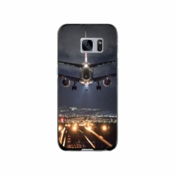 Husa personalizata tip carcasa HQPrint pentru Samsung Galaxy S7, model Airplane Landing, multicolor, S1D1M0266