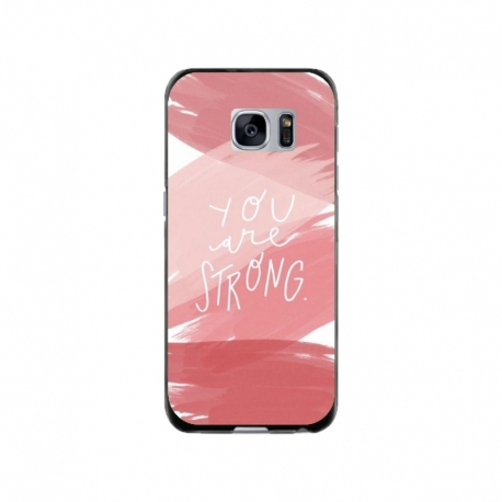 Husa personalizata tip carcasa HQPrint pentru Samsung Galaxy S7, model You are Strong, multicolor, S1D1M0275