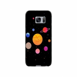 Husa personalizata tip carcasa HQPrint pentru Samsung Galaxy S7, model Colorful Galaxy, multicolor, S1D1M0283