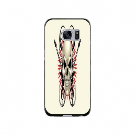 Husa personalizata tip carcasa HQPrint pentru Samsung Galaxy S7, model Skull 1, multicolor, S1D1M0284