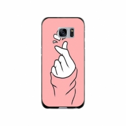 Husa personalizata tip carcasa HQPrint pentru Samsung Galaxy S7, model Heart Snap, multicolor, S1D1M0285