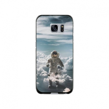 Husa personalizata tip carcasa HQPrint pentru Samsung Galaxy S7, model Astronaut in the Clouds, multicolor, S1D1M0290