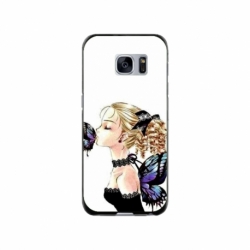 Husa personalizata tip carcasa HQPrint pentru Samsung Galaxy S7, model Butterfly Fairy, multicolor, S1D1M0294