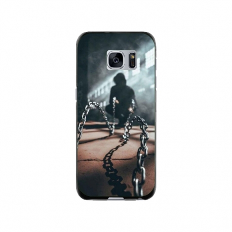 Husa personalizata tip carcasa HQPrint pentru Samsung Galaxy S7, model Chain Man, multicolor, S1D1M0296