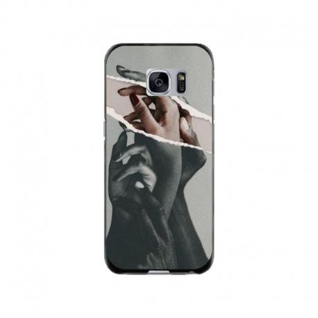 Husa personalizata tip carcasa HQPrint pentru Samsung Galaxy S7, model Black and White Hands, multicolor, S1D1M0300