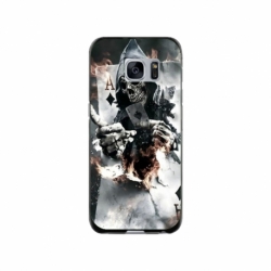 Husa personalizata tip carcasa HQPrint pentru Samsung Galaxy S7, model Skeleton Cards, multicolor, S1D1M0301