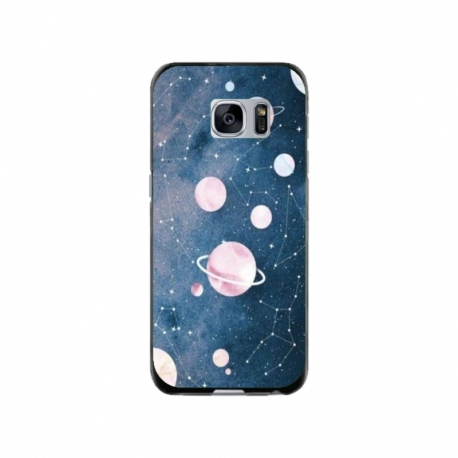 Husa personalizata tip carcasa HQPrint pentru Samsung Galaxy S7, model Solar System, multicolor, S1D1M0313