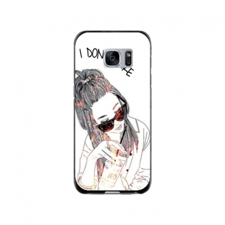 Husa personalizata tip carcasa HQPrint pentru Samsung Galaxy S7, model I dont care, multicolor, S1D1M0320