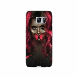 Husa personalizata tip carcasa HQPrint pentru Samsung Galaxy S7, model Butterfly Mouth 2, multicolor, S1D1M0352