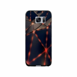 Husa personalizata tip carcasa HQPrint pentru Samsung Galaxy S7, model Lava Triangles, multicolor, S1D1M0367