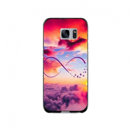 Husa personalizata tip carcasa HQPrint pentru Samsung Galaxy S7, model Bright Infinity, multicolor, S1D1M0377