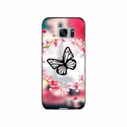 Husa personalizata tip carcasa HQPrint pentru Samsung Galaxy S7, model Butterfly 8, multicolor, S1D1M0380