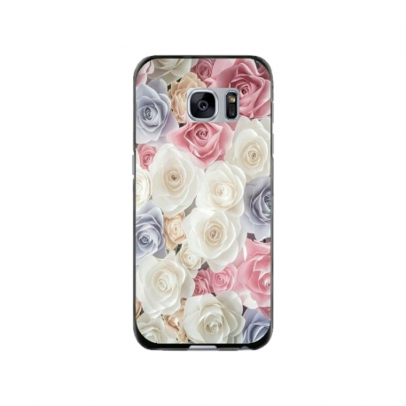 Husa personalizata tip carcasa HQPrint pentru Samsung Galaxy S7, model Flowers 23, multicolor, S1D1M0385