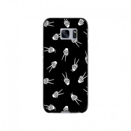 Husa personalizata tip carcasa HQPrint pentru Samsung Galaxy S7, model OK Skelly, multicolor, S1D1M0388