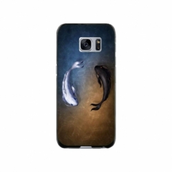 Husa personalizata tip carcasa HQPrint pentru Samsung Galaxy S7, model Ying and Yang Fish, multicolor, S1D1M0390