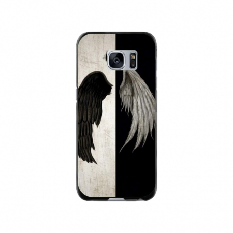 Husa personalizata tip carcasa HQPrint pentru Samsung Galaxy S7 Edge, model Angel Wings, multicolor, S1D1M0004