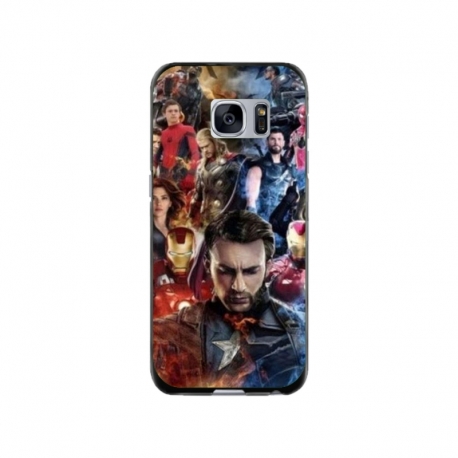 Husa personalizata tip carcasa HQPrint pentru Samsung Galaxy S7 Edge, model Avengers Endgame, multicolor, S1D1M0009