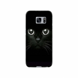 Husa personalizata tip carcasa HQPrint pentru Samsung Galaxy S7 Edge, model Black Cat 1, multicolor, S1D1M0015