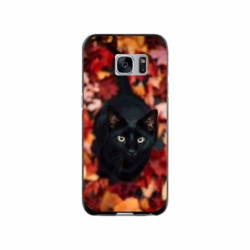 Husa personalizata tip carcasa HQPrint pentru Samsung Galaxy S7 Edge, model Black Cat 3, multicolor, S1D1M0017