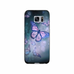 Husa personalizata tip carcasa HQPrint pentru Samsung Galaxy S7 Edge, model Butterfly 1, multicolor, S1D1M0028