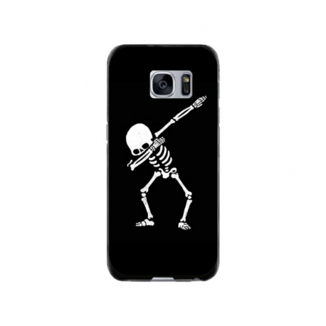 Husa personalizata tip carcasa HQPrint pentru Samsung Galaxy S7 Edge, model Dab Skeleton, multicolor, S1D1M0034