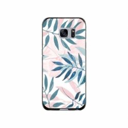 Husa personalizata tip carcasa HQPrint pentru Samsung Galaxy S7 Edge, model Leaf Design 1, multicolor, S1D1M0044