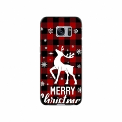 Husa personalizata tip carcasa HQPrint pentru Samsung Galaxy S7 Edge, model Merry Christmas Reindeer 2, multicolor, S1D1M0050