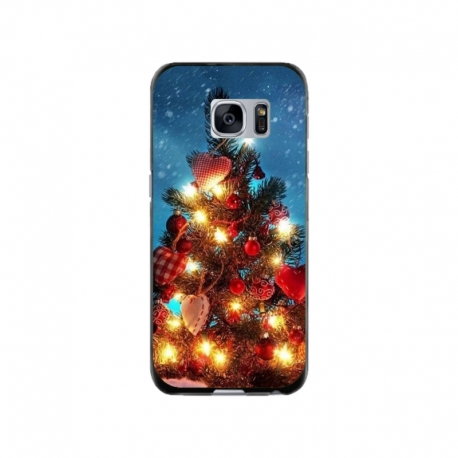 Husa personalizata tip carcasa HQPrint pentru Samsung Galaxy S7 Edge, model Christmas Tree 2, multicolor, S1D1M0058