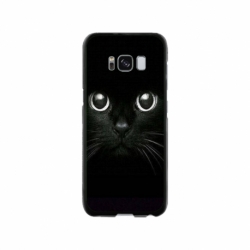 Husa personalizata tip carcasa HQPrint pentru Samsung Galaxy S8, model Black Cat 1, multicolor, S1D1M0015
