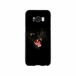 Husa personalizata tip carcasa HQPrint pentru Samsung Galaxy S8, model Black Cat 2, multicolor, S1D1M0016