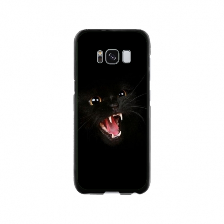 Husa personalizata tip carcasa HQPrint pentru Samsung Galaxy S8, model Black Cat 2, multicolor, S1D1M0016