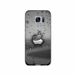 Husa personalizata tip carcasa HQPrint pentru Samsung Galaxy S7 Edge, model Rainy Apple logo, multicolor, S1D1M0148