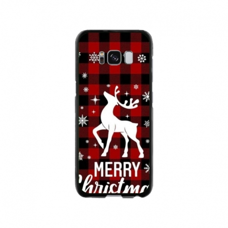 Husa personalizata tip carcasa HQPrint pentru Samsung Galaxy S8, model Merry Christmas Reindeer 2, multicolor, S1D1M0050