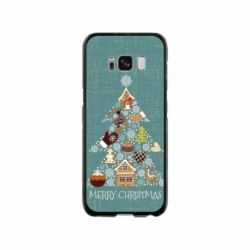 Husa personalizata tip carcasa HQPrint pentru Samsung Galaxy S8, model Merry Christmas 1, multicolor, S1D1M0056