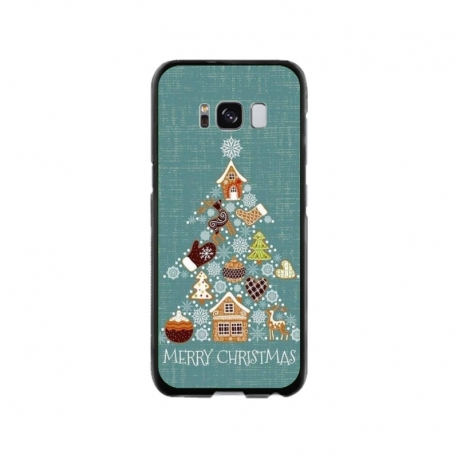 Husa personalizata tip carcasa HQPrint pentru Samsung Galaxy S8, model Merry Christmas 1, multicolor, S1D1M0056