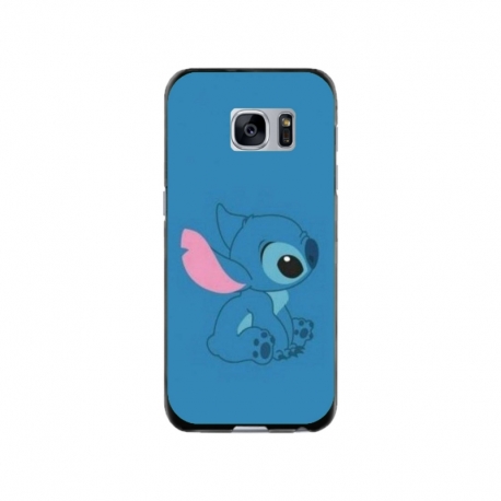 Husa personalizata tip carcasa HQPrint pentru Samsung Galaxy S7 Edge, model Blue Stich, multicolor, S1D1M0192