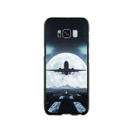 Husa personalizata tip carcasa HQPrint pentru Samsung Galaxy S8, model Moon Landing, multicolor, S1D1M0077