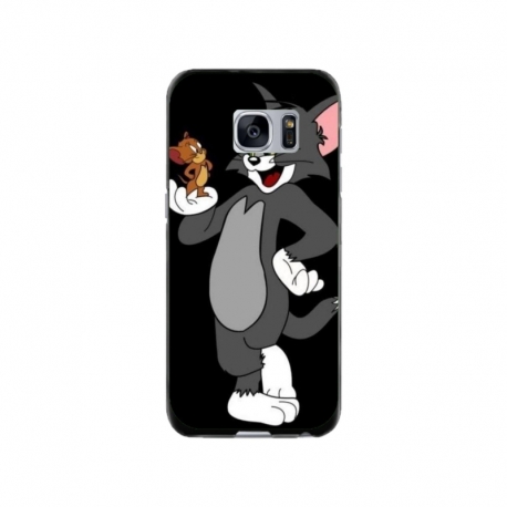 Husa personalizata tip carcasa HQPrint pentru Samsung Galaxy S7 Edge, model Tom and Jerry 2, multicolor, S1D1M0204