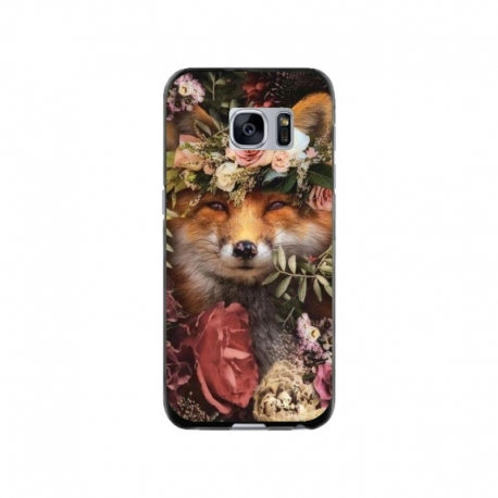 Husa personalizata tip carcasa HQPrint pentru Samsung Galaxy S7 Edge, model Fox, multicolor, S1D1M0213