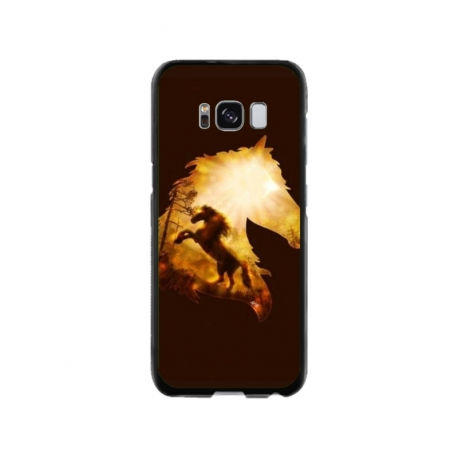 Husa personalizata tip carcasa HQPrint pentru Samsung Galaxy S8, model Horse 1, multicolor, S1D1M0098